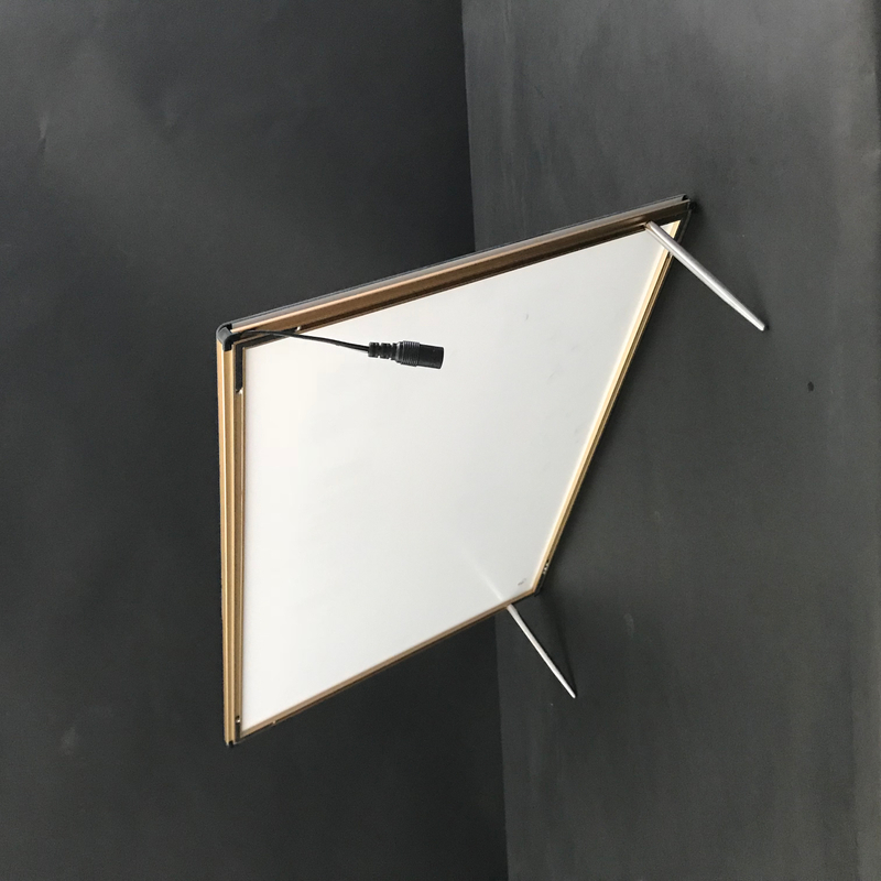 Gold Aluminium Frame Portrait LED Glass Panel lightbox - Buy Portrait ...